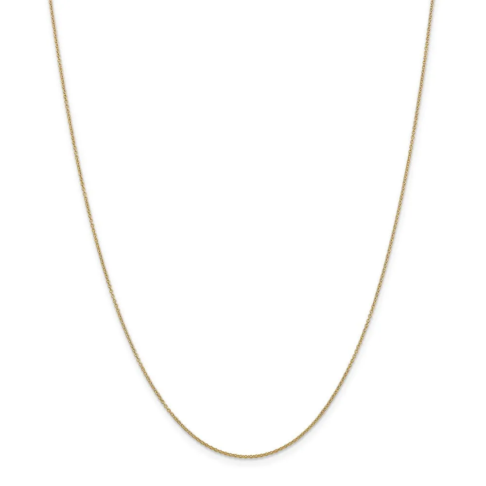 14k Yellow Gold 16 Inside Fancy Oval Necklace