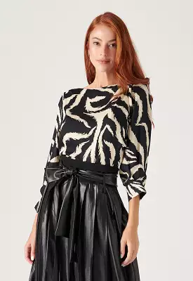 Abstract Print Blouse