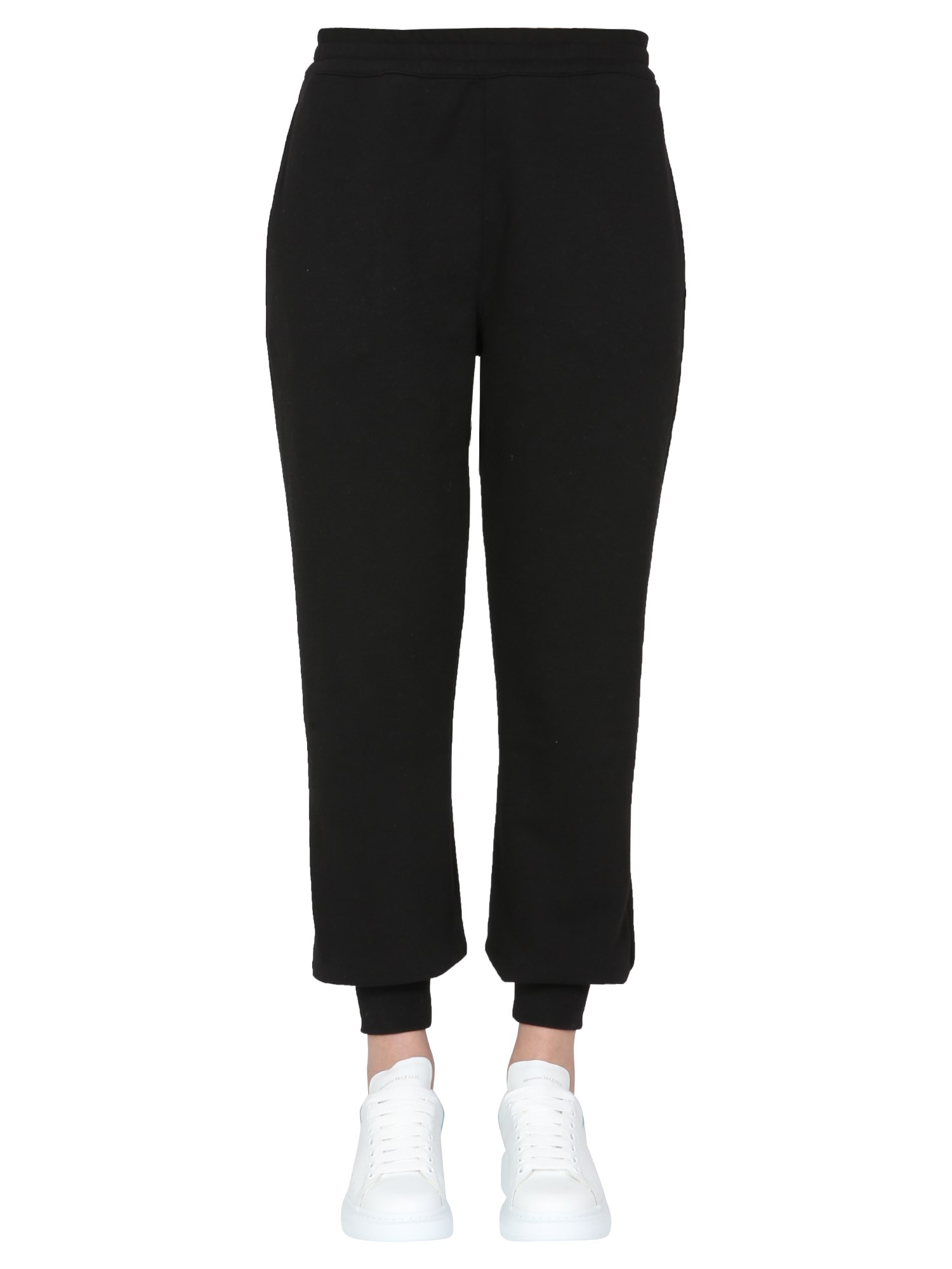 ALEXANDER McQUEEN    COTTON JOGGING PANTS WITH LOGO PRINT