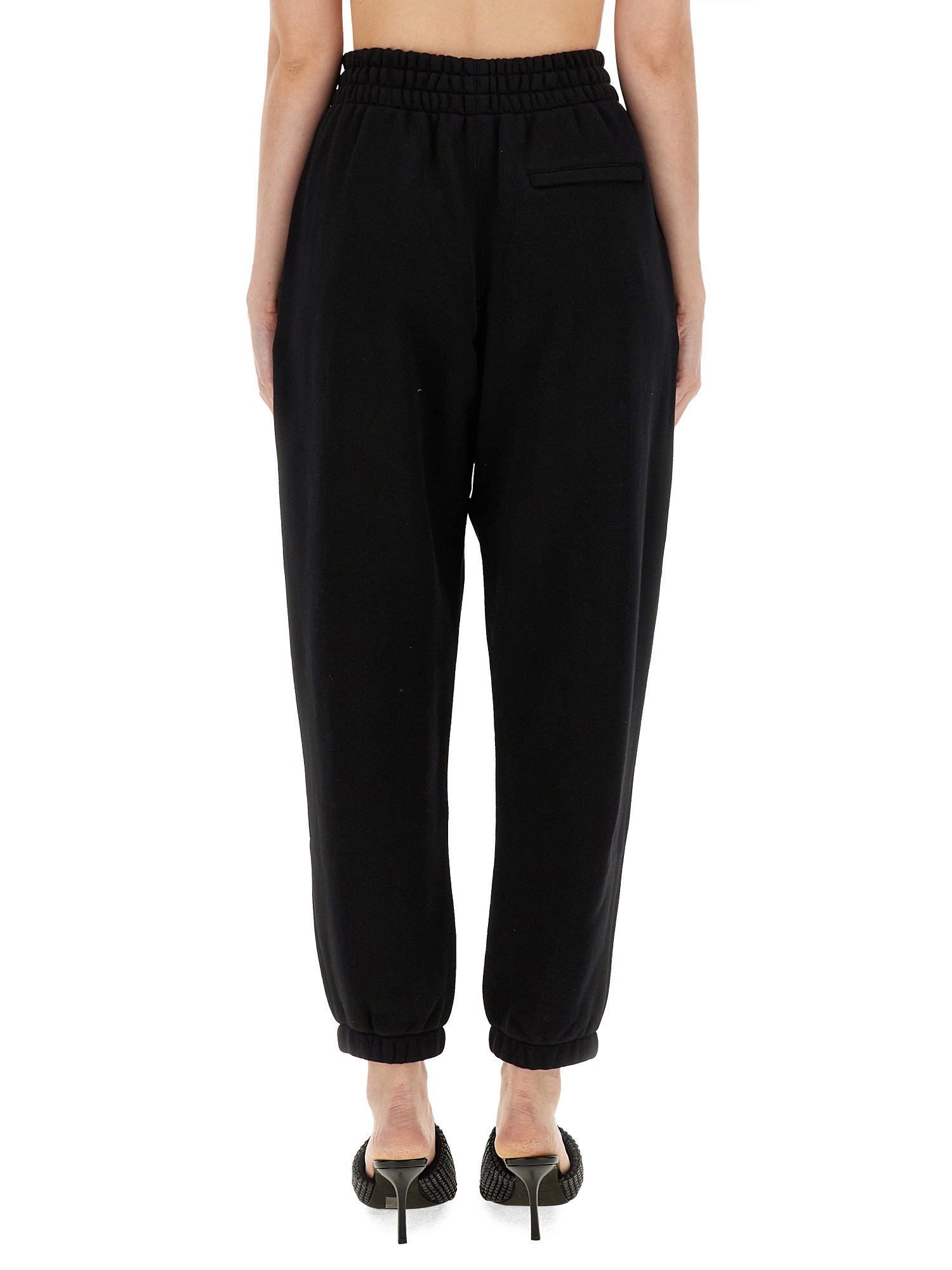 ALEXANDERWANG.T    COTTON FLEECE JOGGING PANTS WITH LOGO