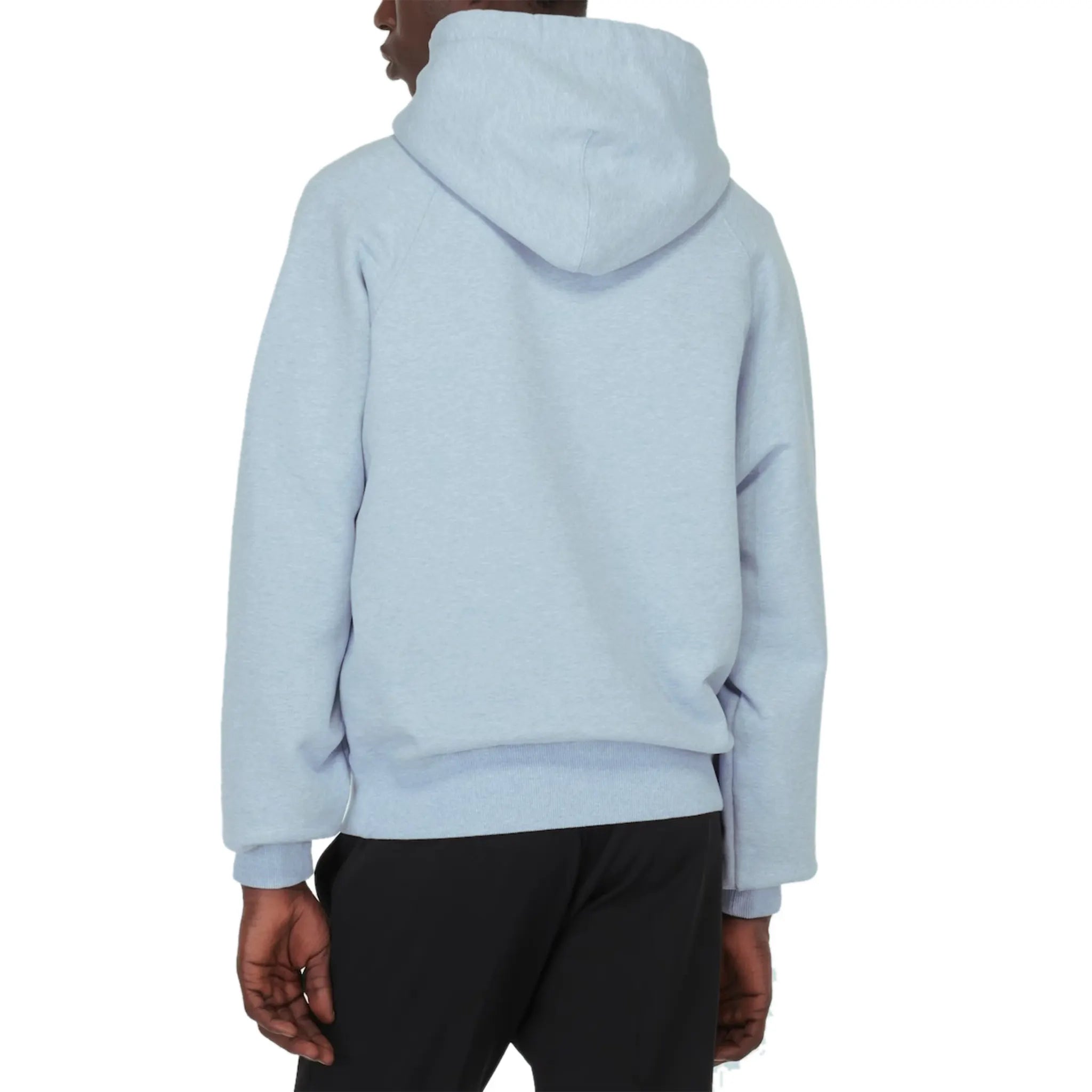 Ami Paris Ami De Coeur Cotton Sky Blue Hoodie