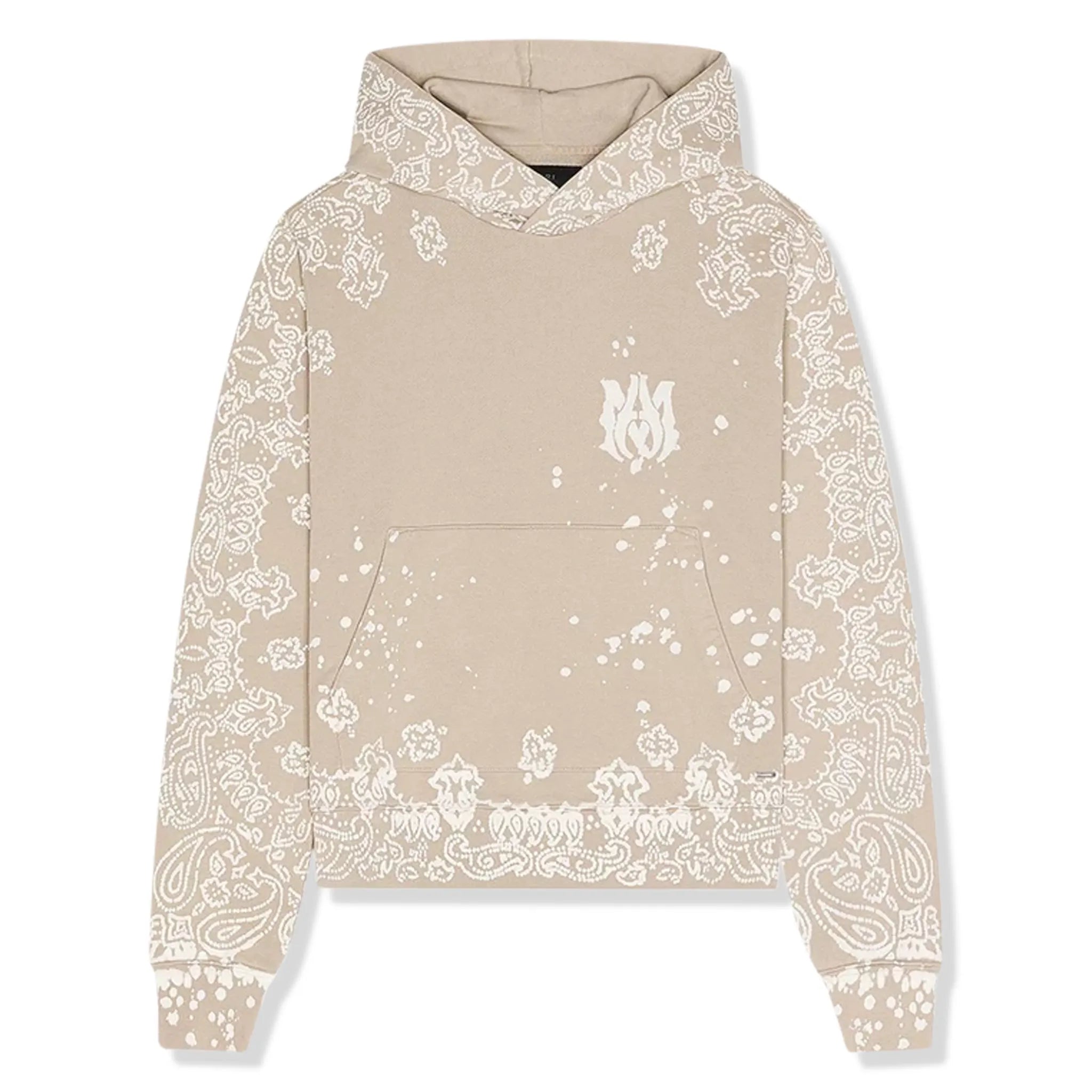 Amiri Bandana Bleach All Over Crockery Hoodie