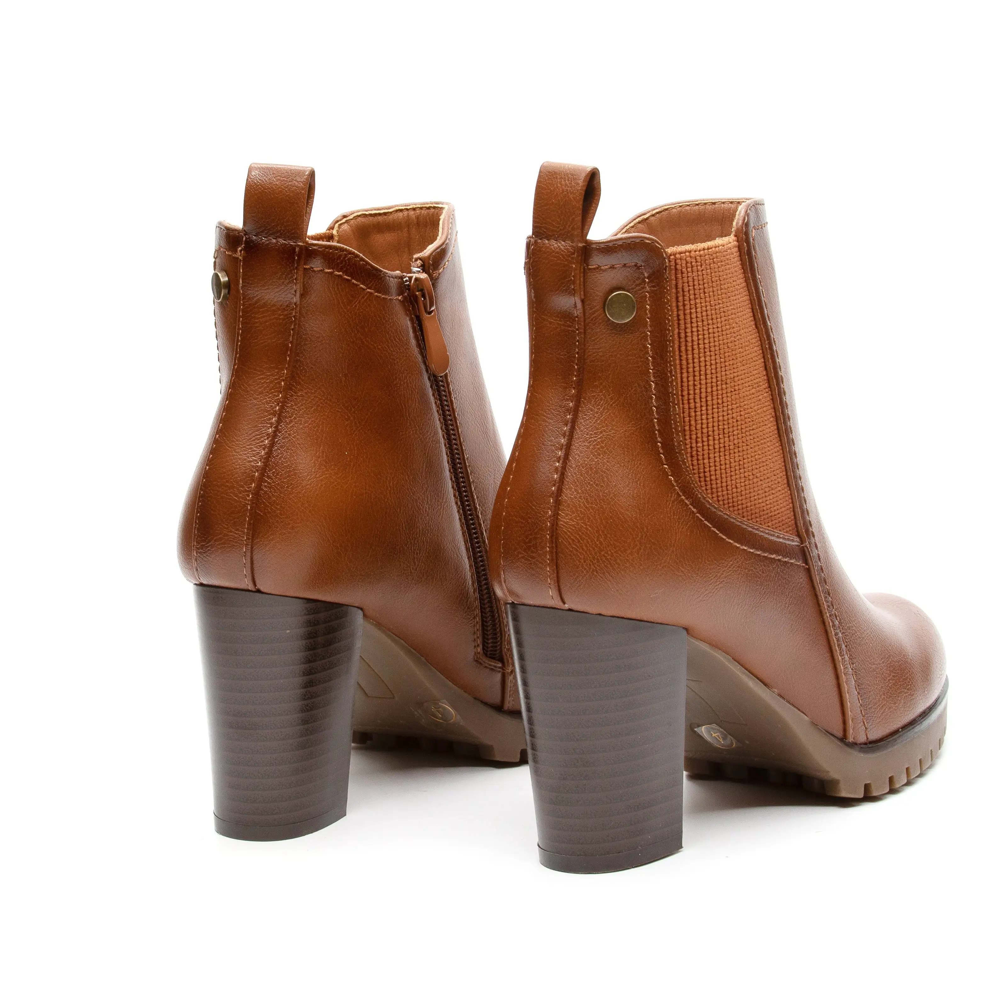 Ankle Stretchy Solid Color Boots