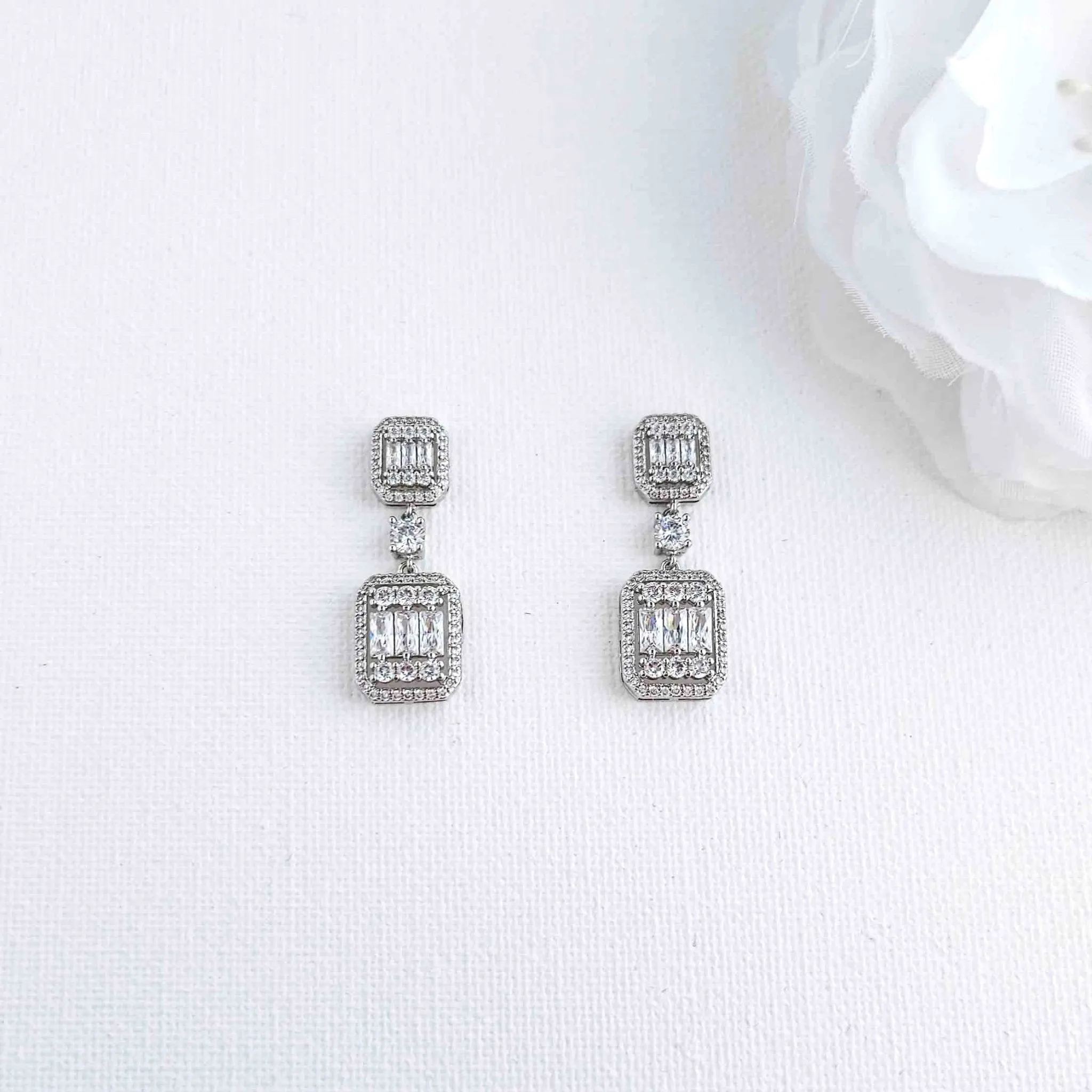 Art Deco Wedding Jewelry Set-Edith