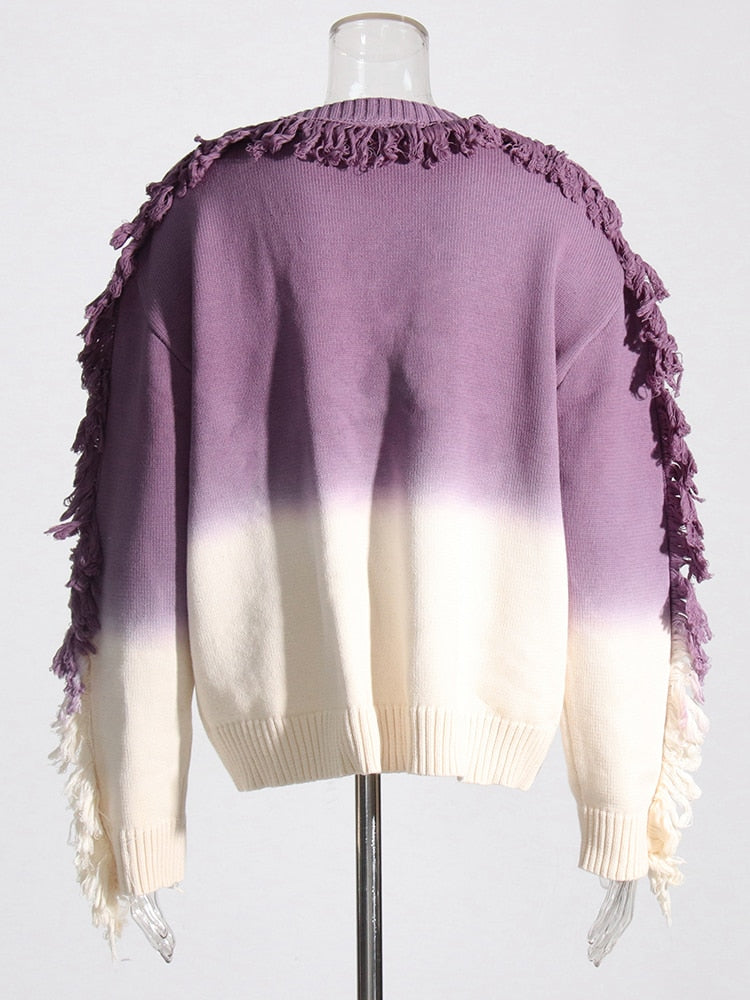 ASHORE BOUTIQUE Ombre Casual Sweaters For Women