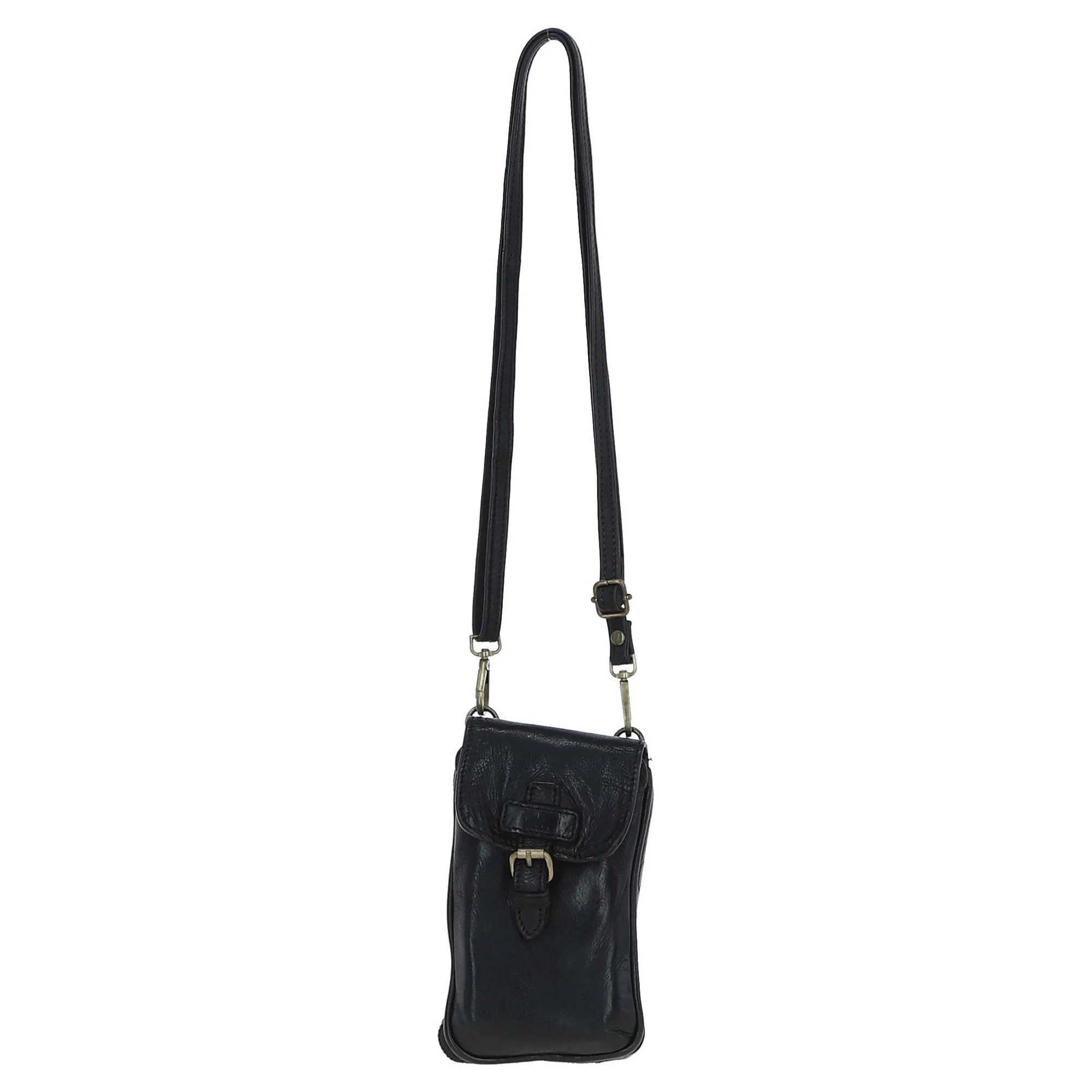 Ashwood Leather Crossbody Smart Phone Bag Black: D-99