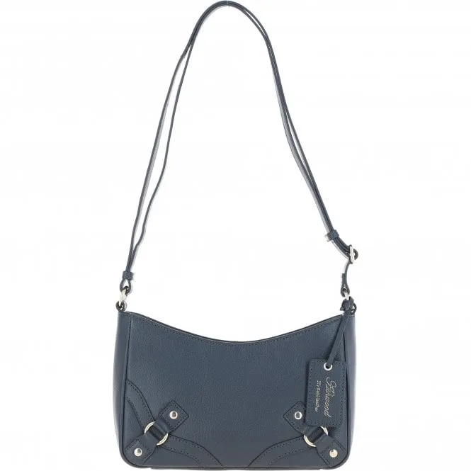 Ashwood Top Zip Leather Crossbody Bag Black: Z-78