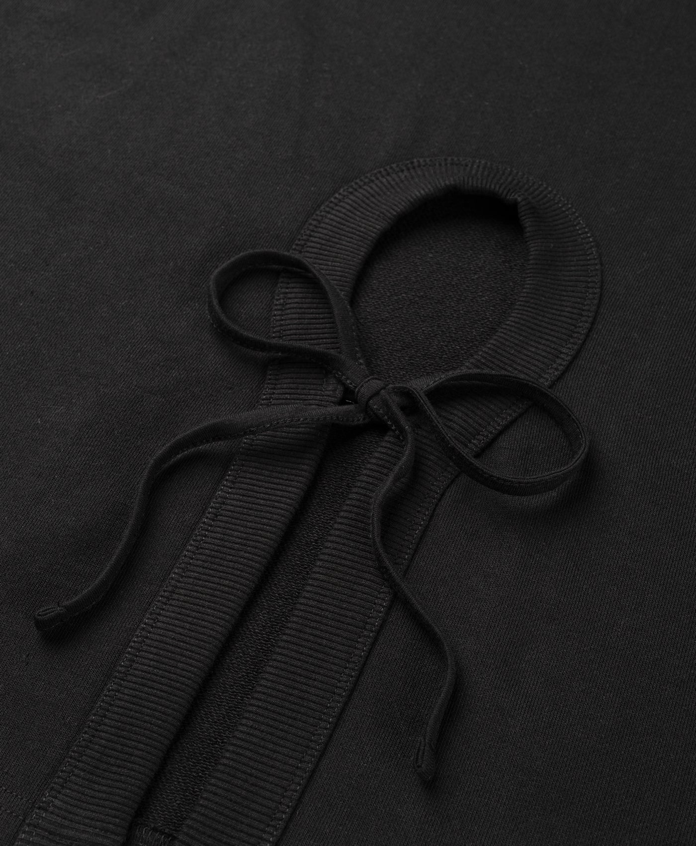 Black Zoe Open Back Hoodie