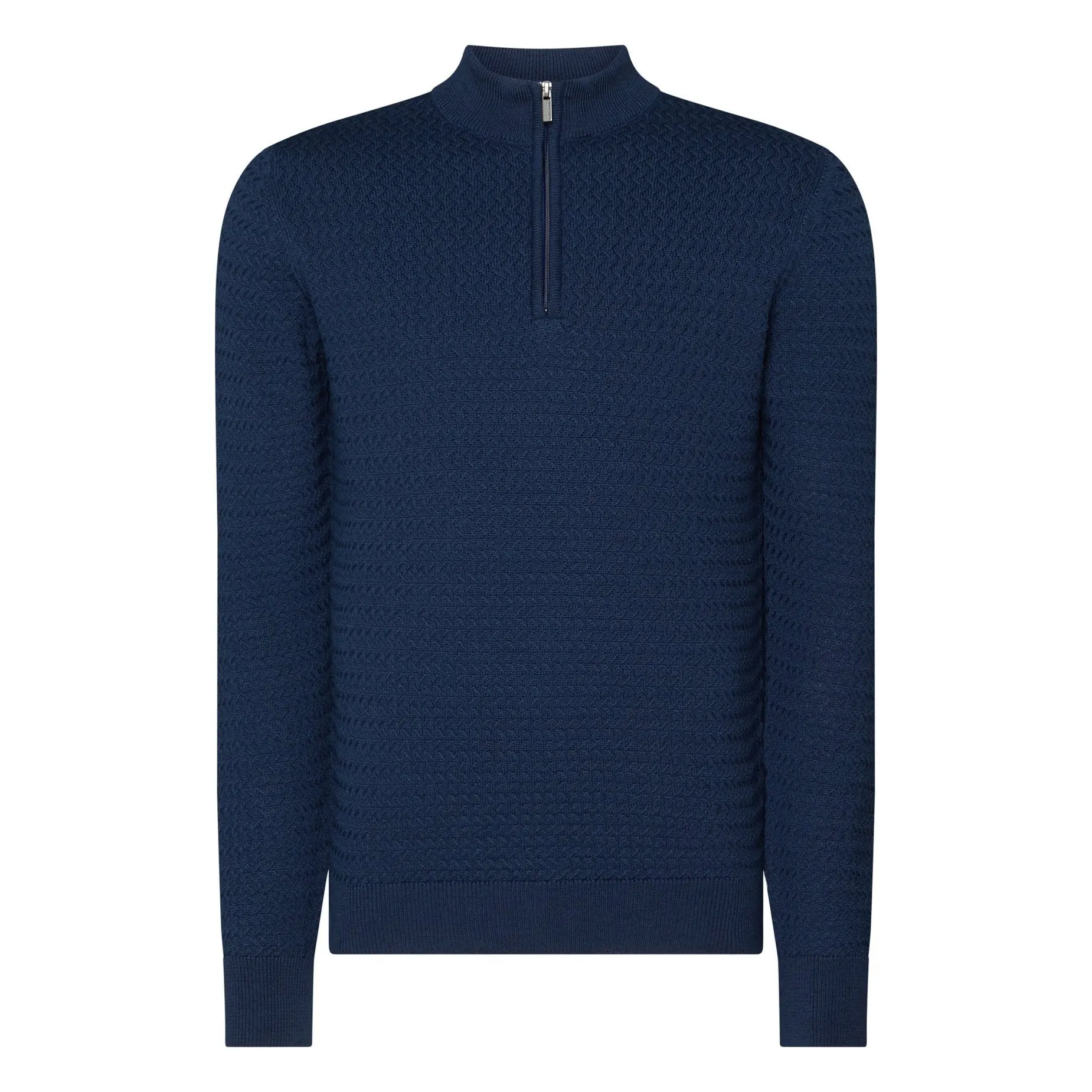 Blue Half Zip Sweater