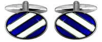 BLUE/WHITE STRIPE CUFFLINKS 901518