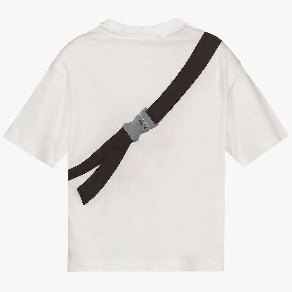 Boys Ivory FF Belt Bag T-Shirt