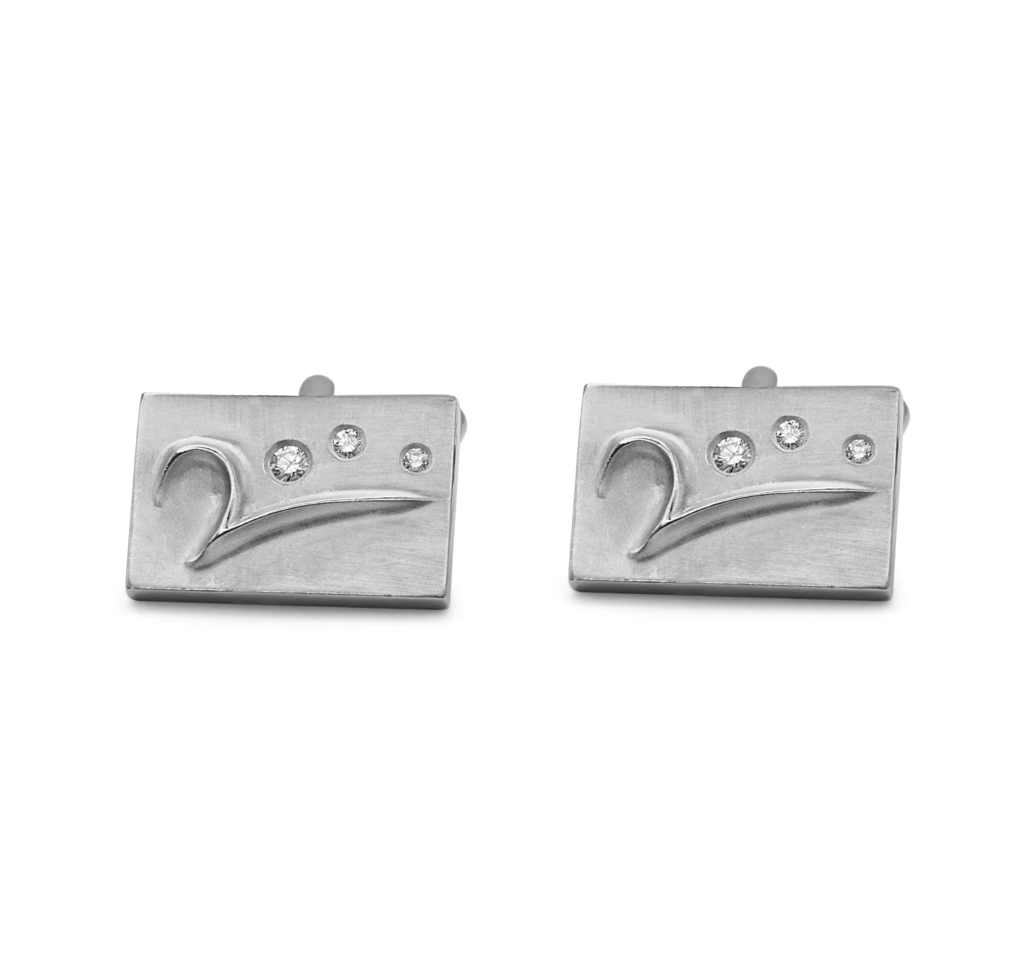 Brilliant Cut Diamond 2000 Cufflinks By Boodles - Platinum