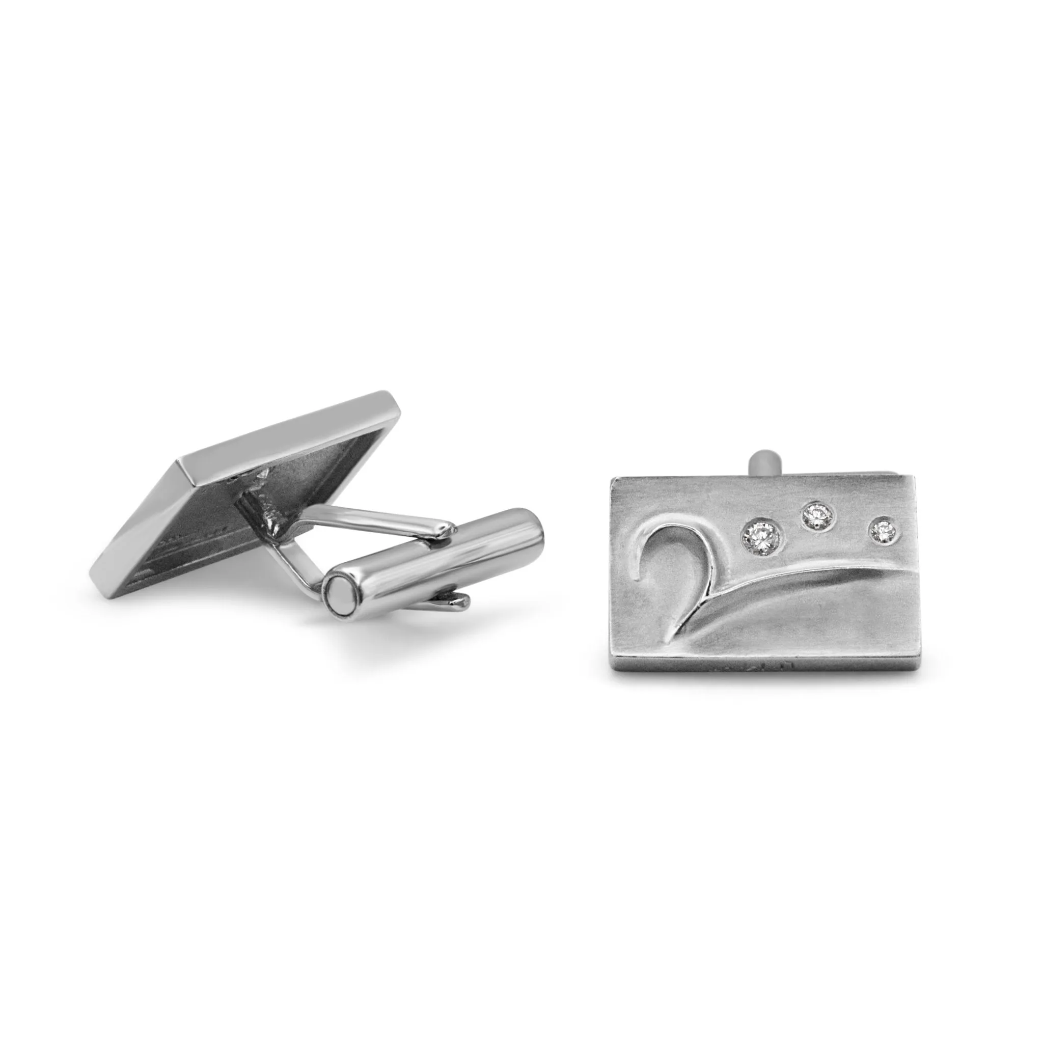 Brilliant Cut Diamond 2000 Cufflinks By Boodles - Platinum