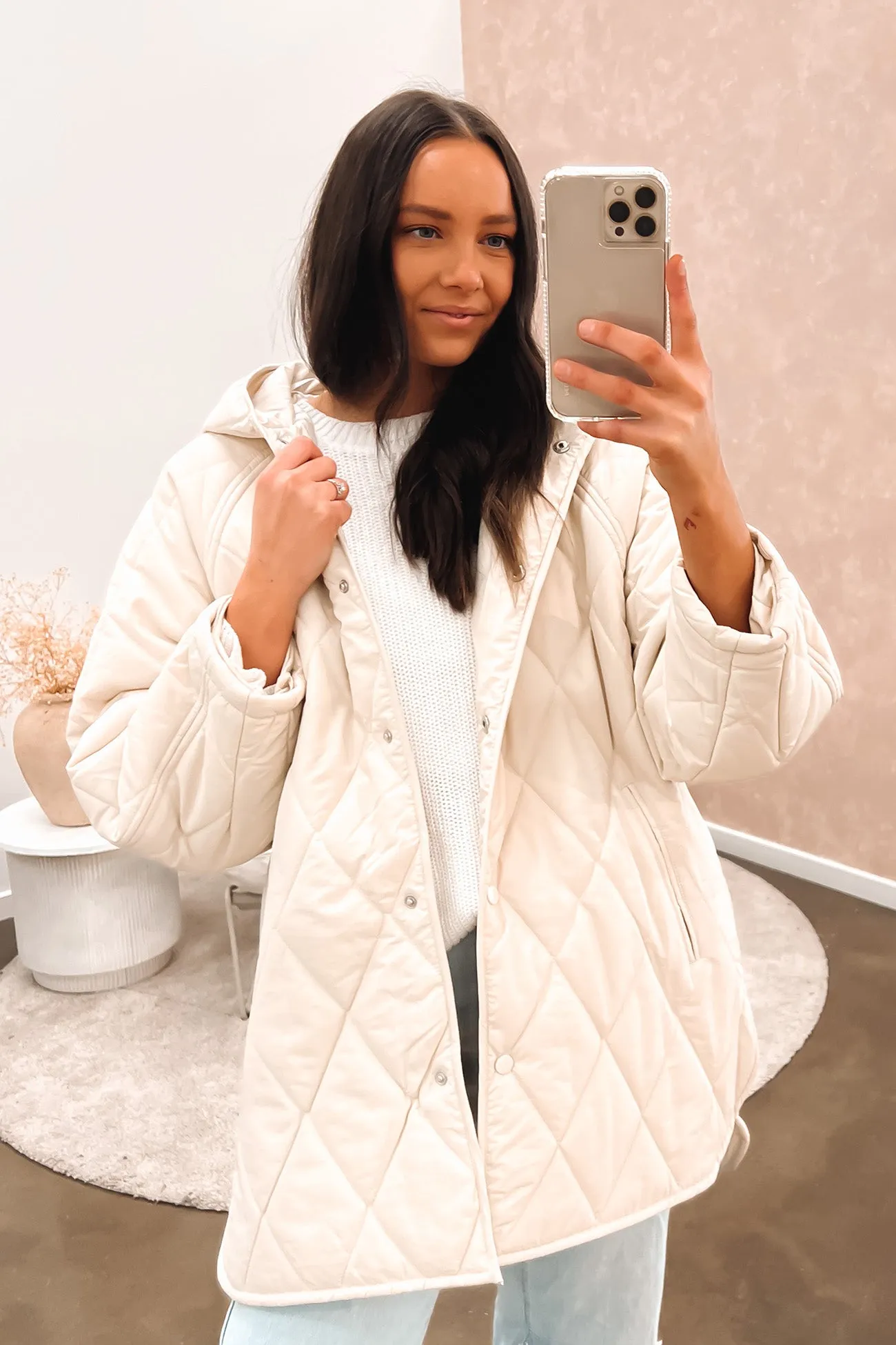 Bronwyn Puffer Jacket Cream