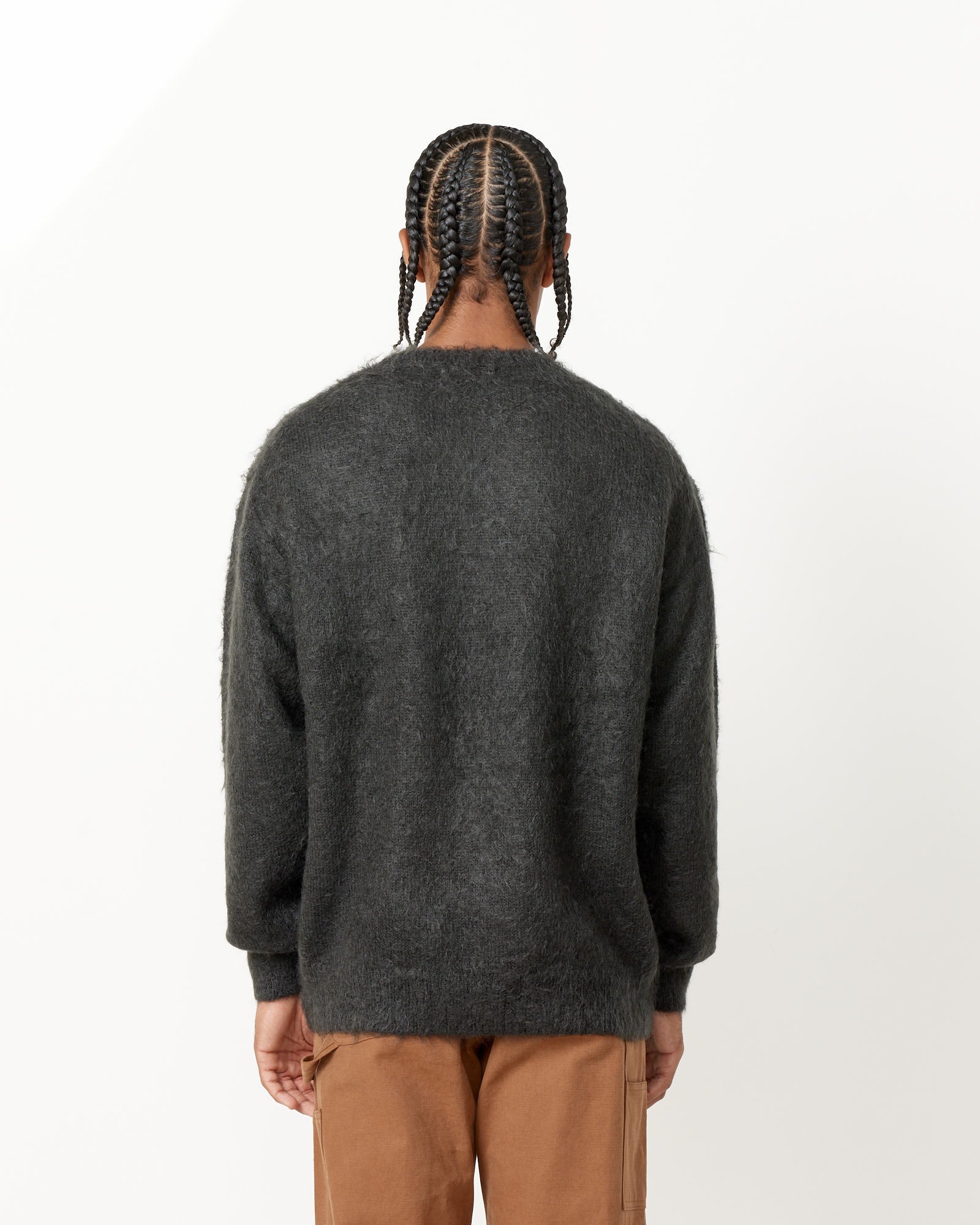 Brushed Mohair Knit Pullover