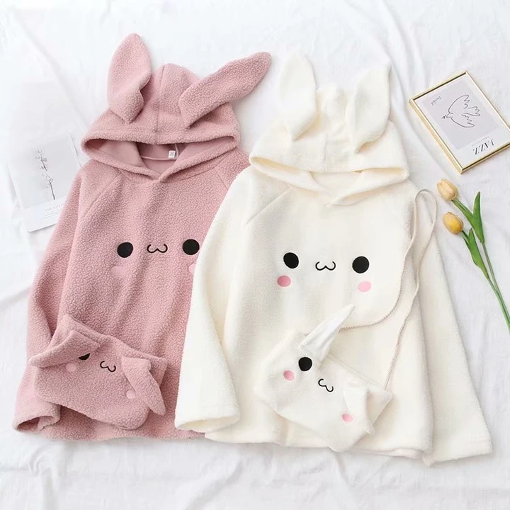 Bunny Hoodie W/ Bag AD12590