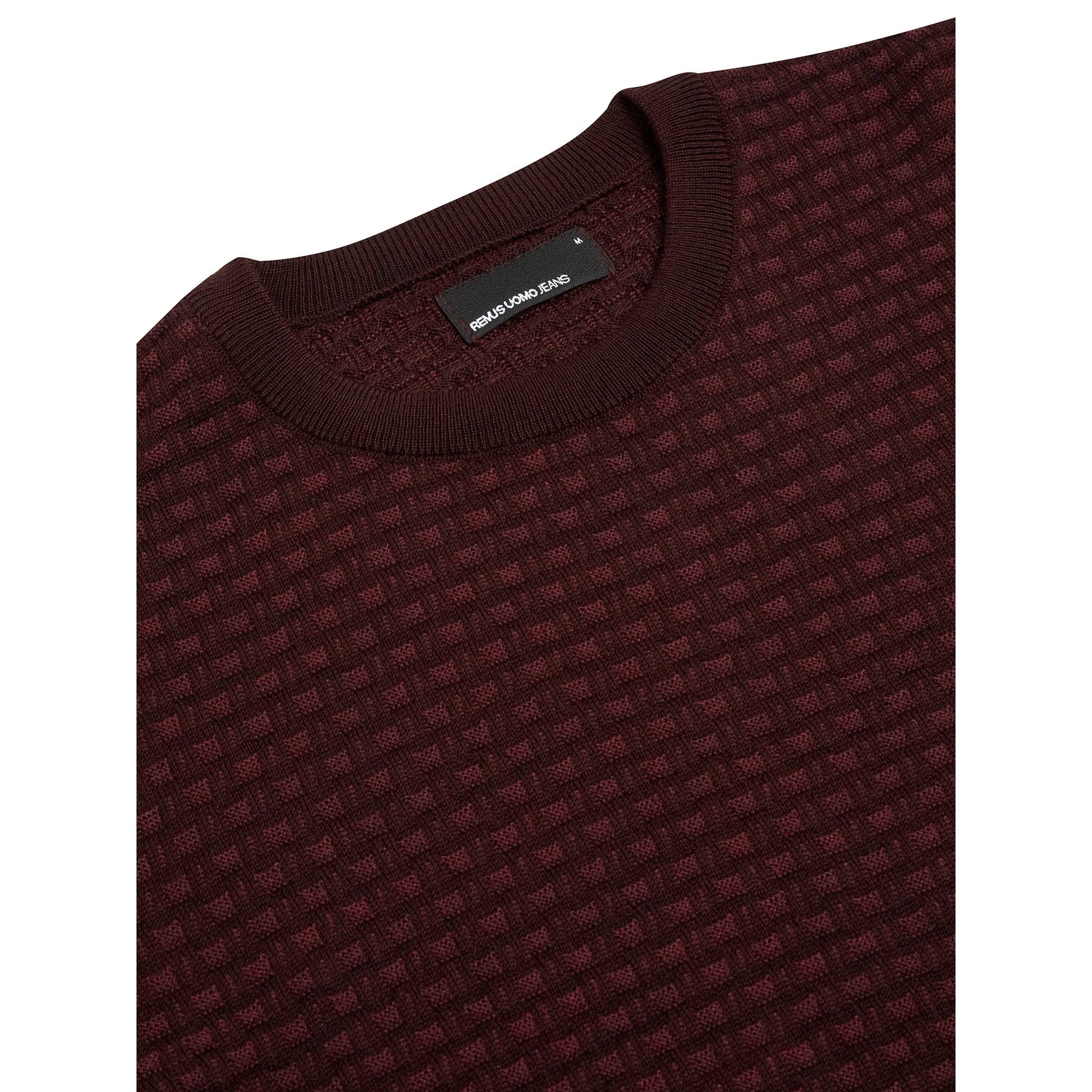 Burgundy Crew Neck Sweater