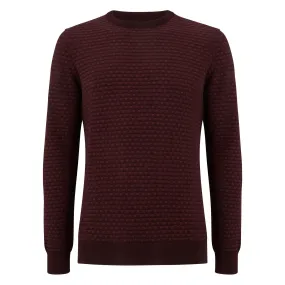 Burgundy Crew Neck Sweater