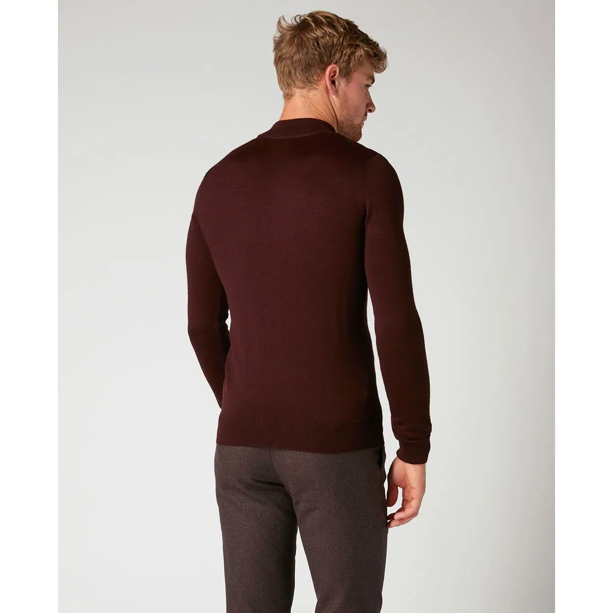 Burgundy Turtle Neck Sweater