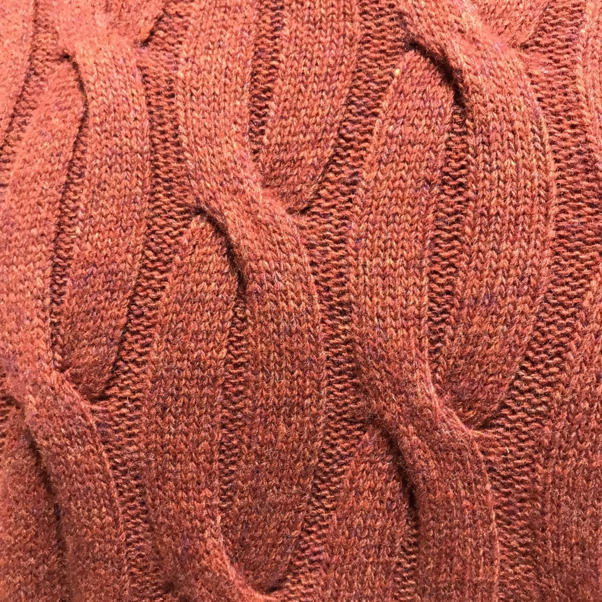 Burnt Orange Chunky Sweater