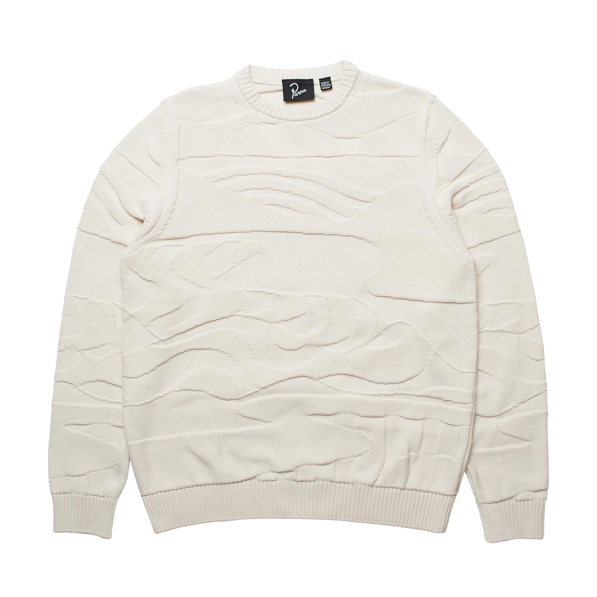 By Parra Landscaped Knitted Pullover Off White 50230