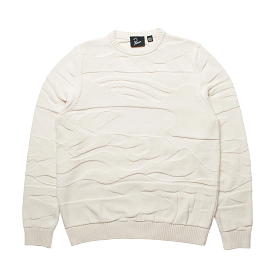 By Parra Landscaped Knitted Pullover Off White 50230