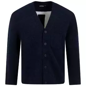 Clarke Knitted Cardigan JL Navy - AW23