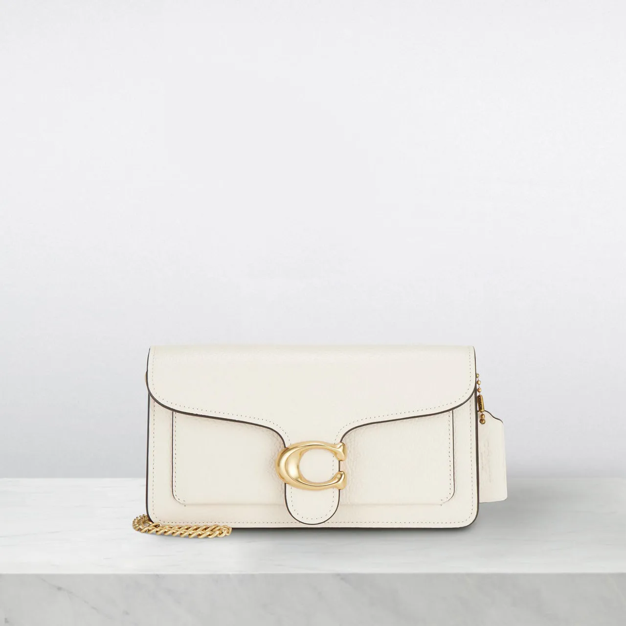 COACH Tabby Chain Strap Crossbody Bag - Chalk