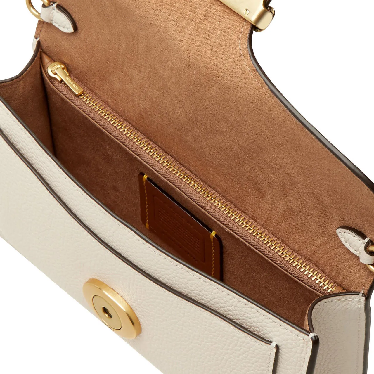 COACH Tabby Chain Strap Crossbody Bag - Chalk