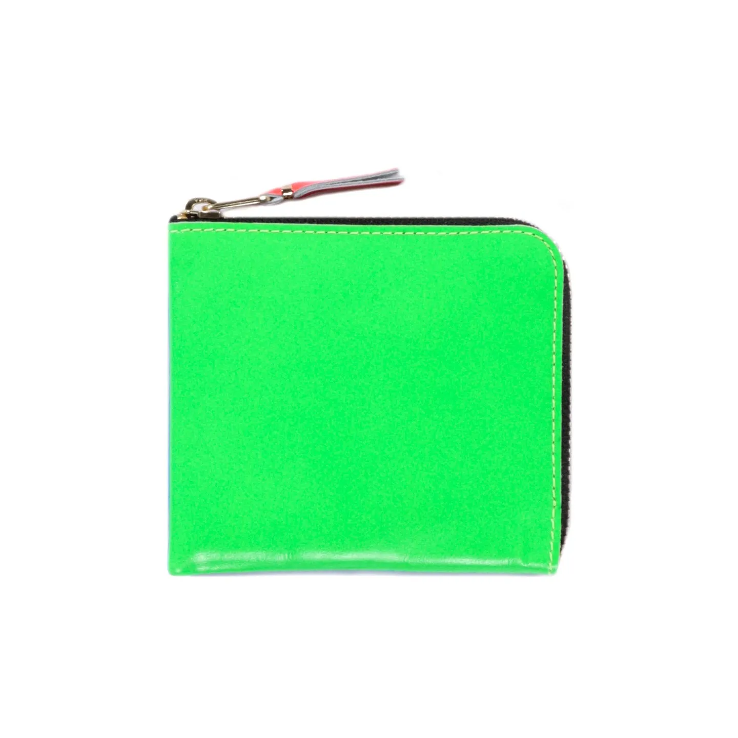 COMME DES GARCONS SA3100 SUPER FLUO ZIP WALLET GREEN / BLUE