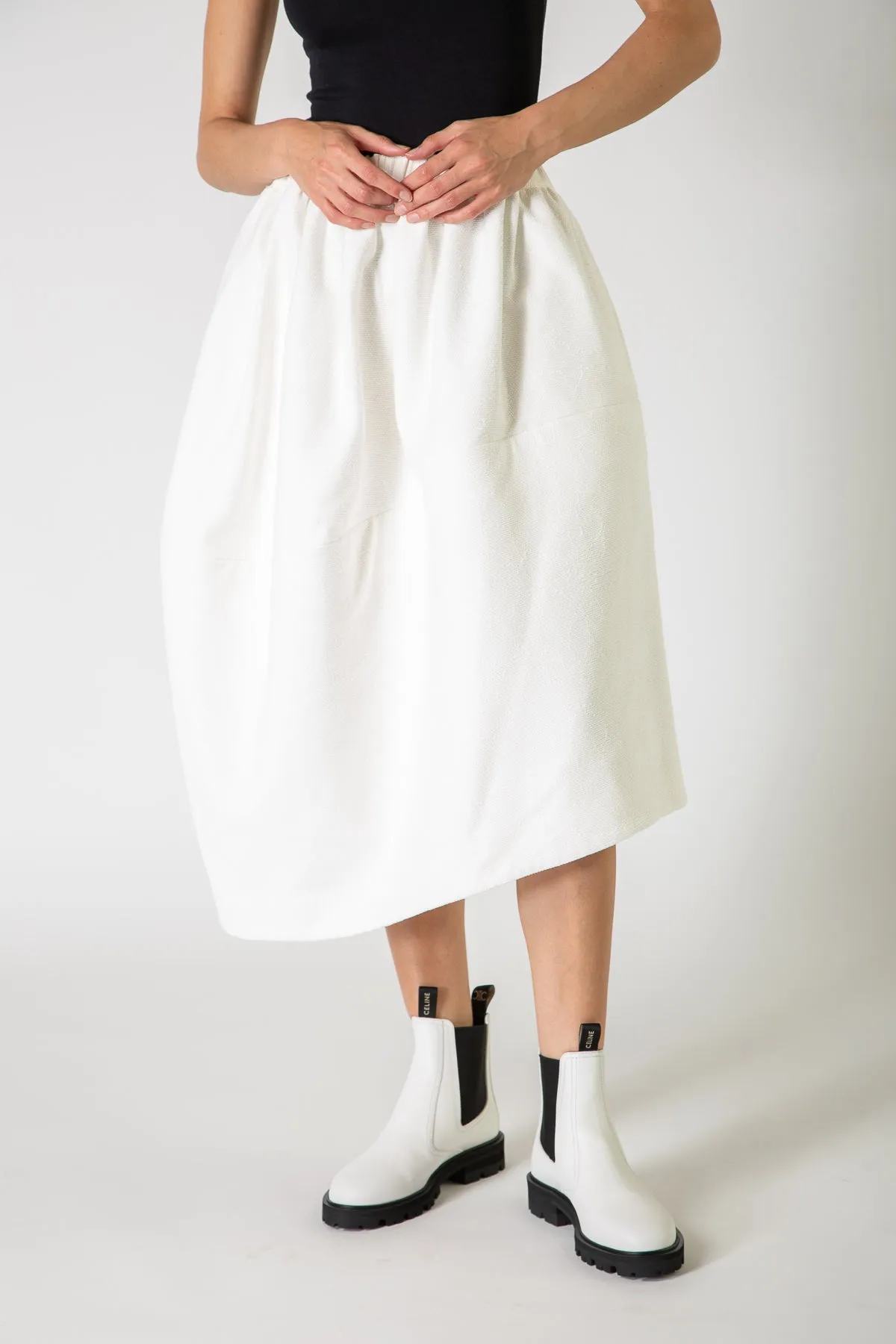 COMME DES GARONS | BASKET EMBROIDERED SKIRT