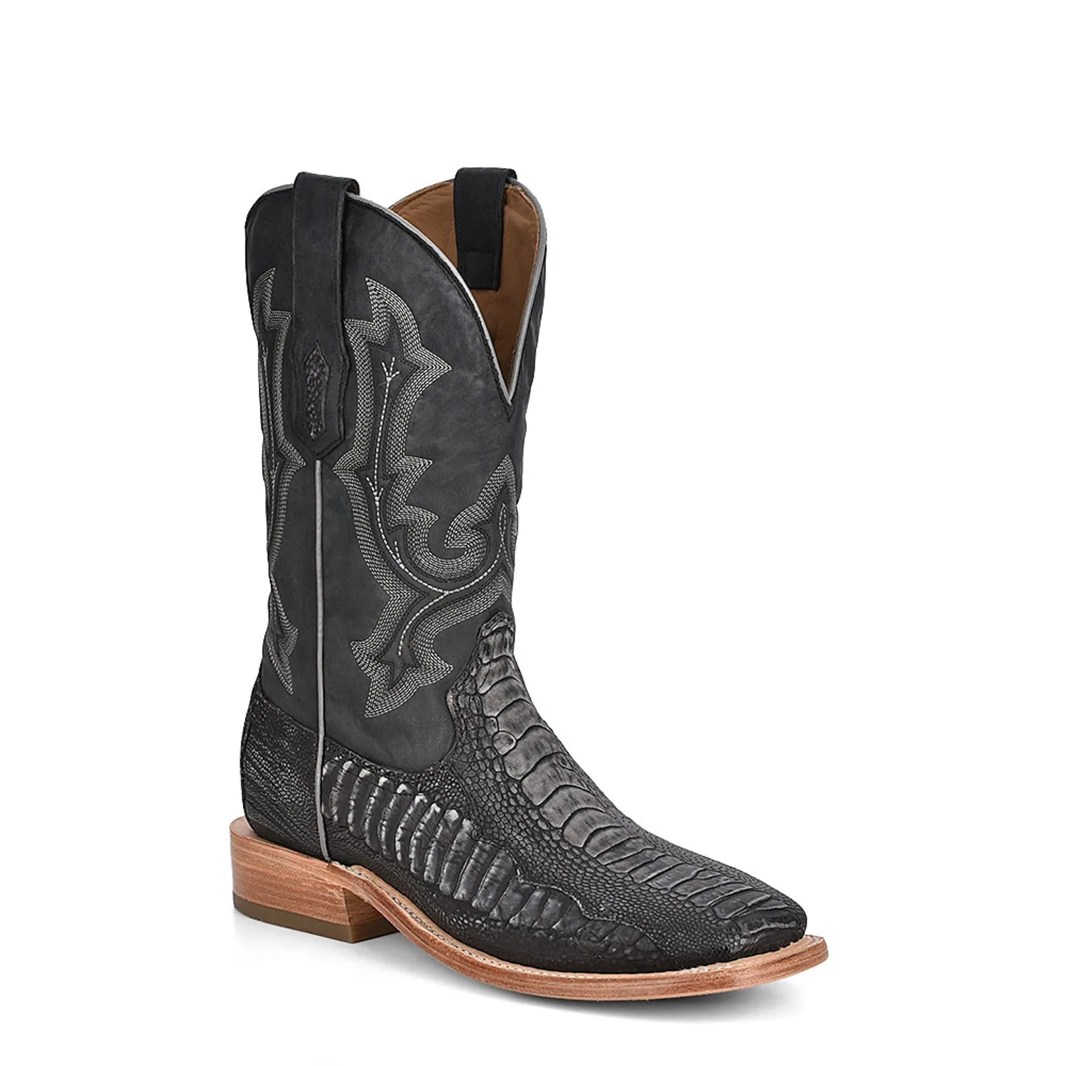 Corral Mens Rodeo Cowboy Boots Ostrich Black