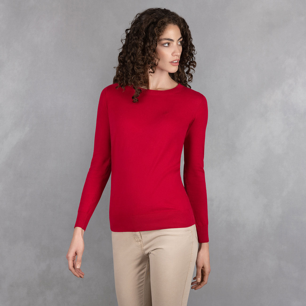 Cotton Pullover Round Neck Women