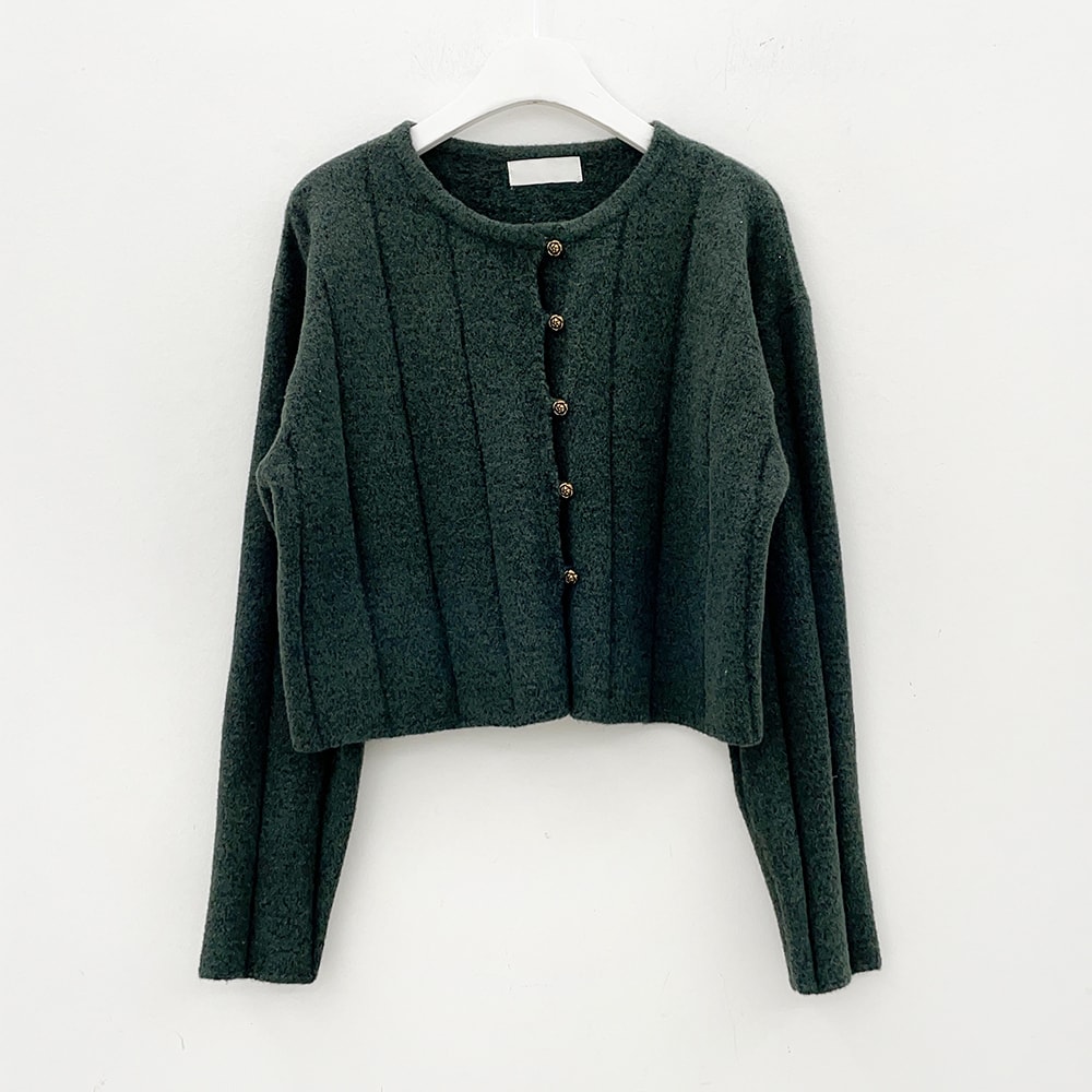 Crew Neck Cardigan J6