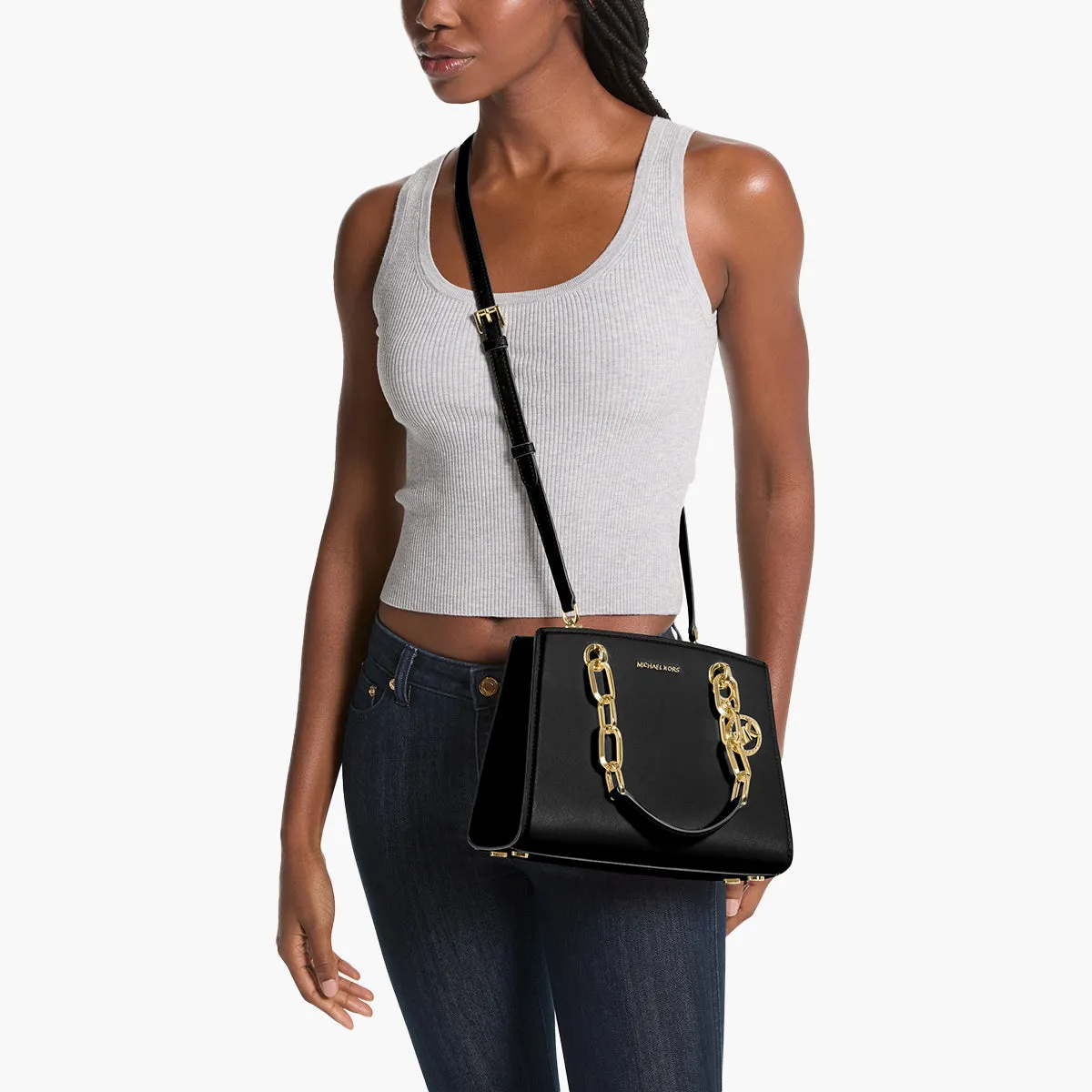 Cynthia Small Leather Satchel