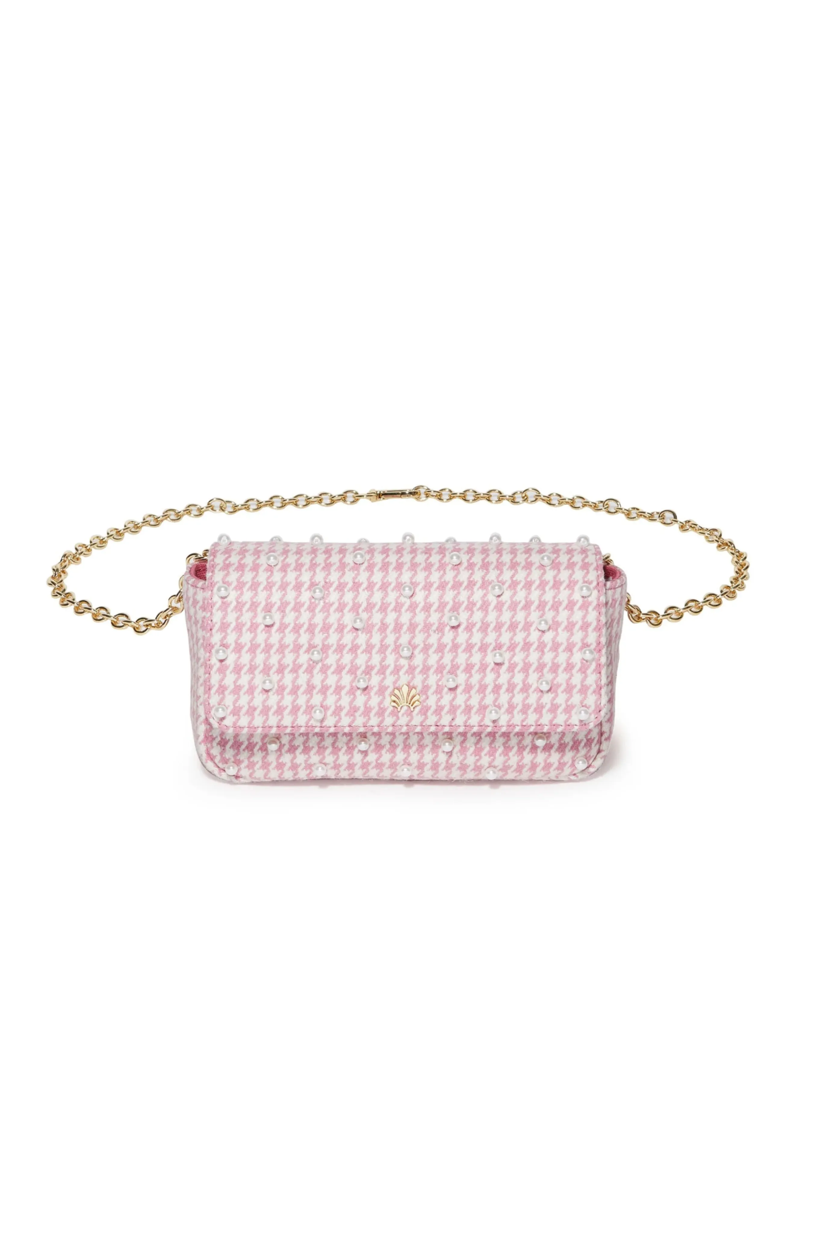 DAHLIA BELEN HOUNDSTOOTH BELT BAG