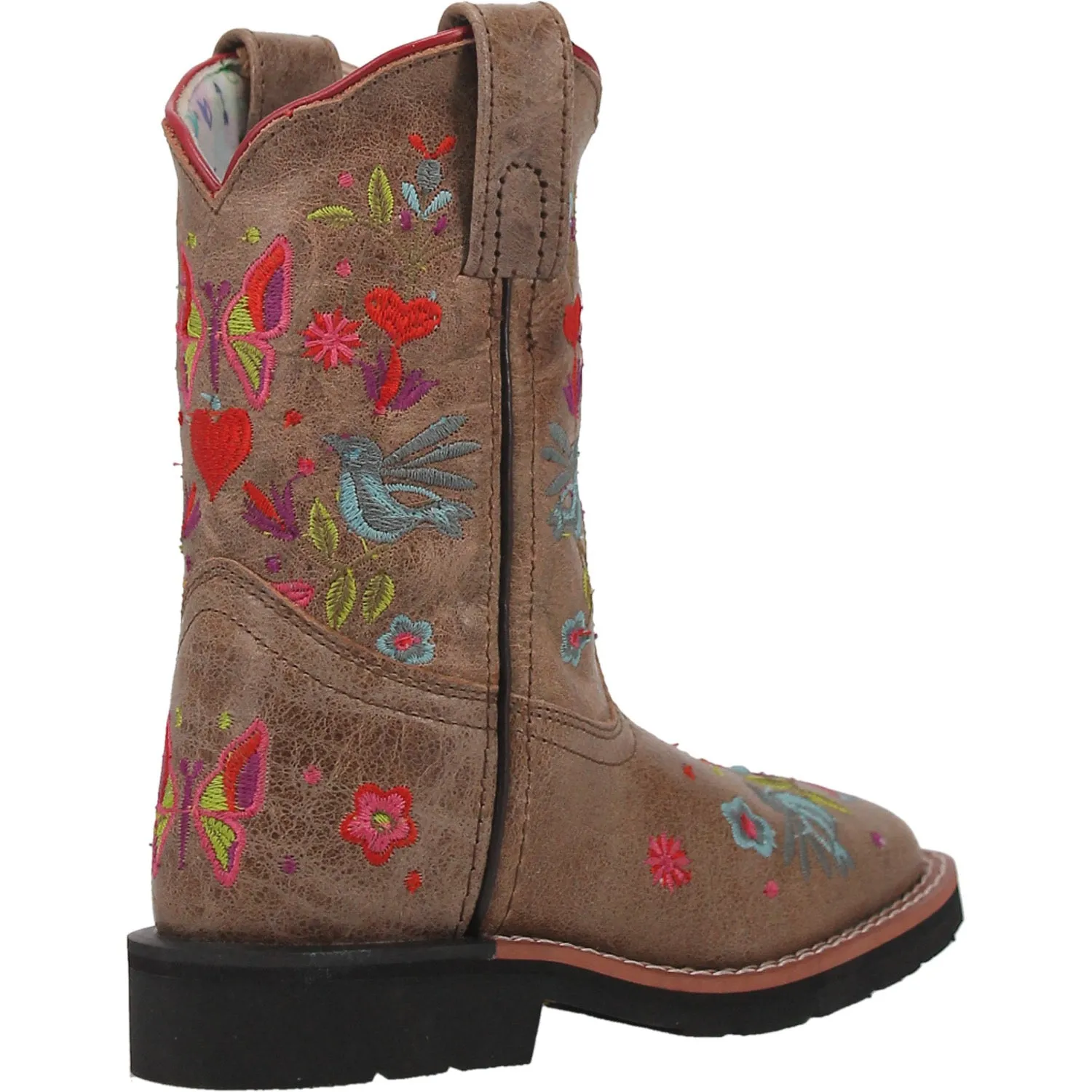 Dan Post Kids Girls Fleur Cowboy Boots Leather Taupe