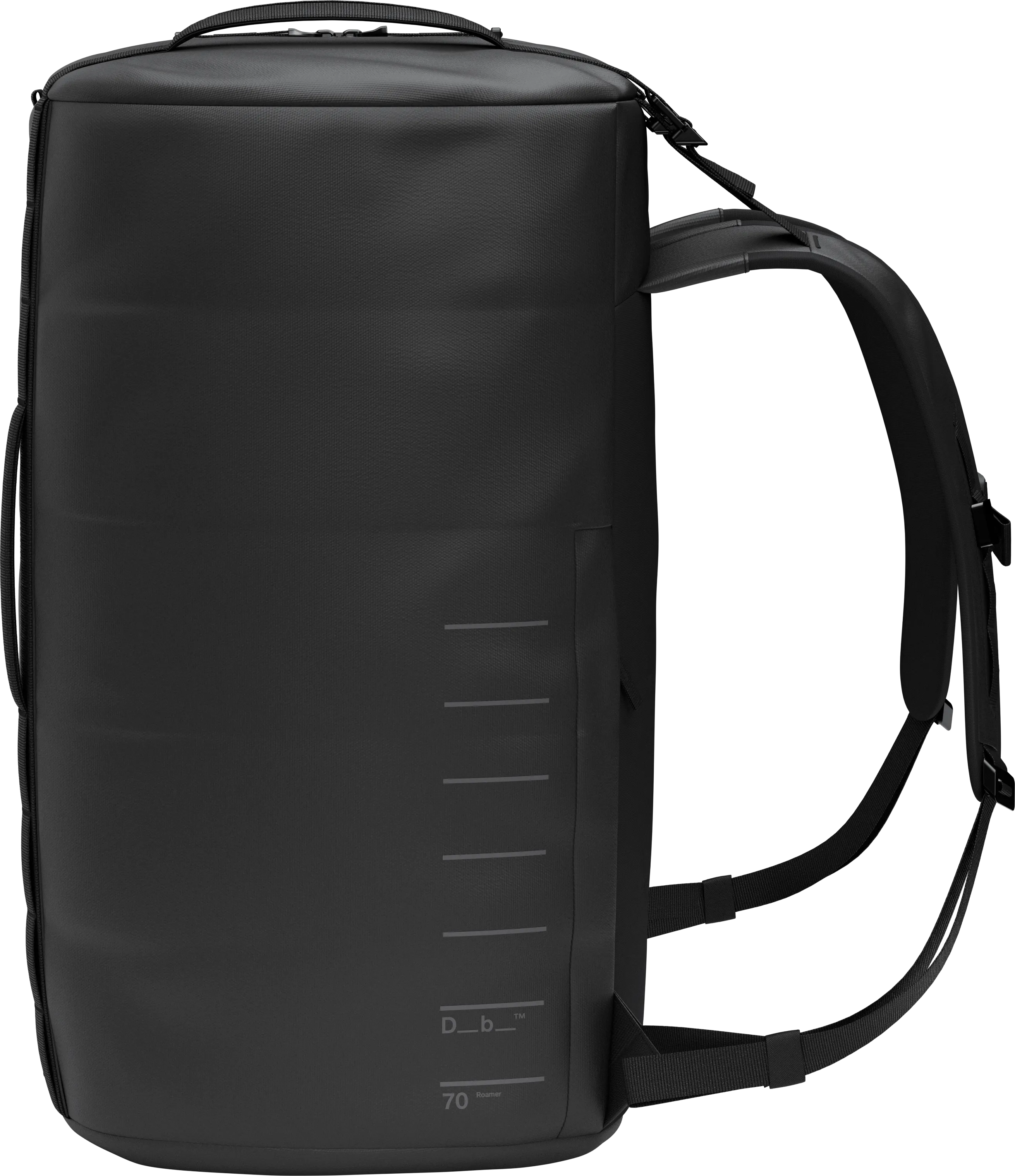 Db Roamer Pro Split Duffel 70L Black Out | Buy Db Roamer Pro Split Duffel 70L Black Out here | Outnorth