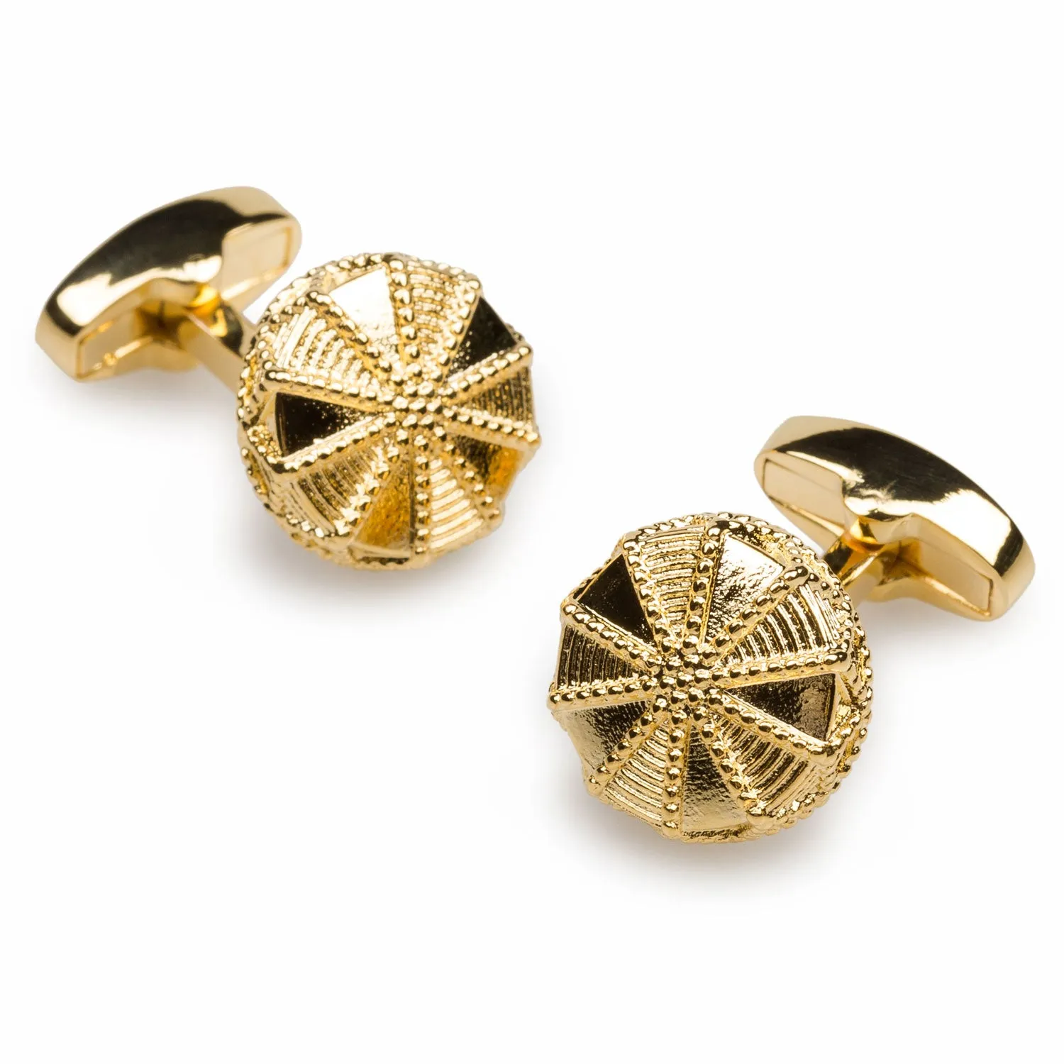 Einstein Gold Cufflinks