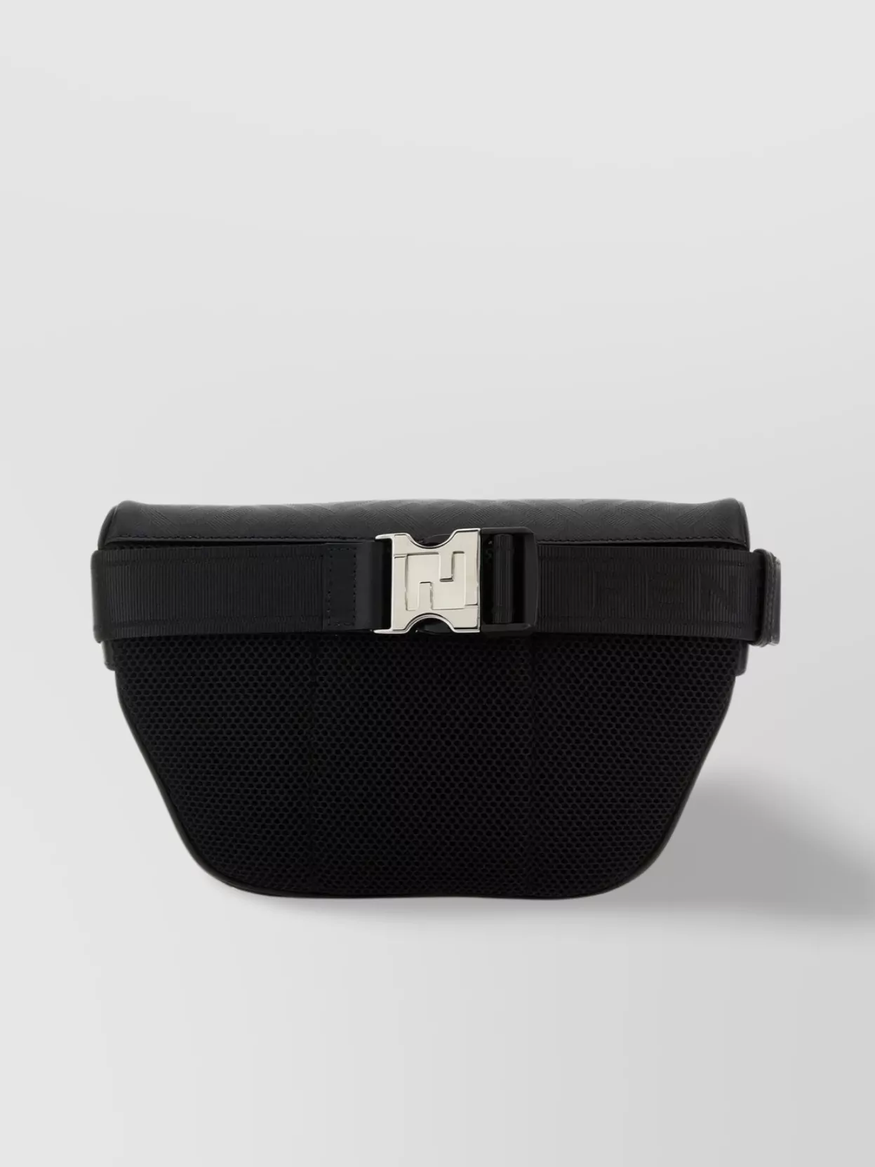 Fendi   Leather and fabric belt bag