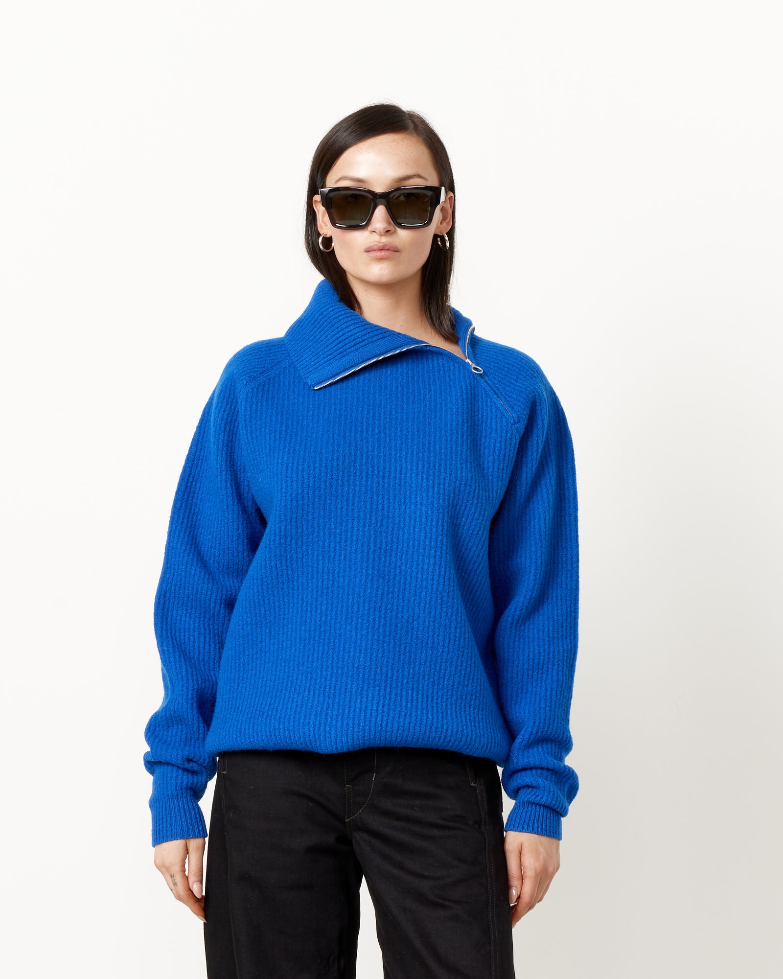 French Merino Zip Pullover