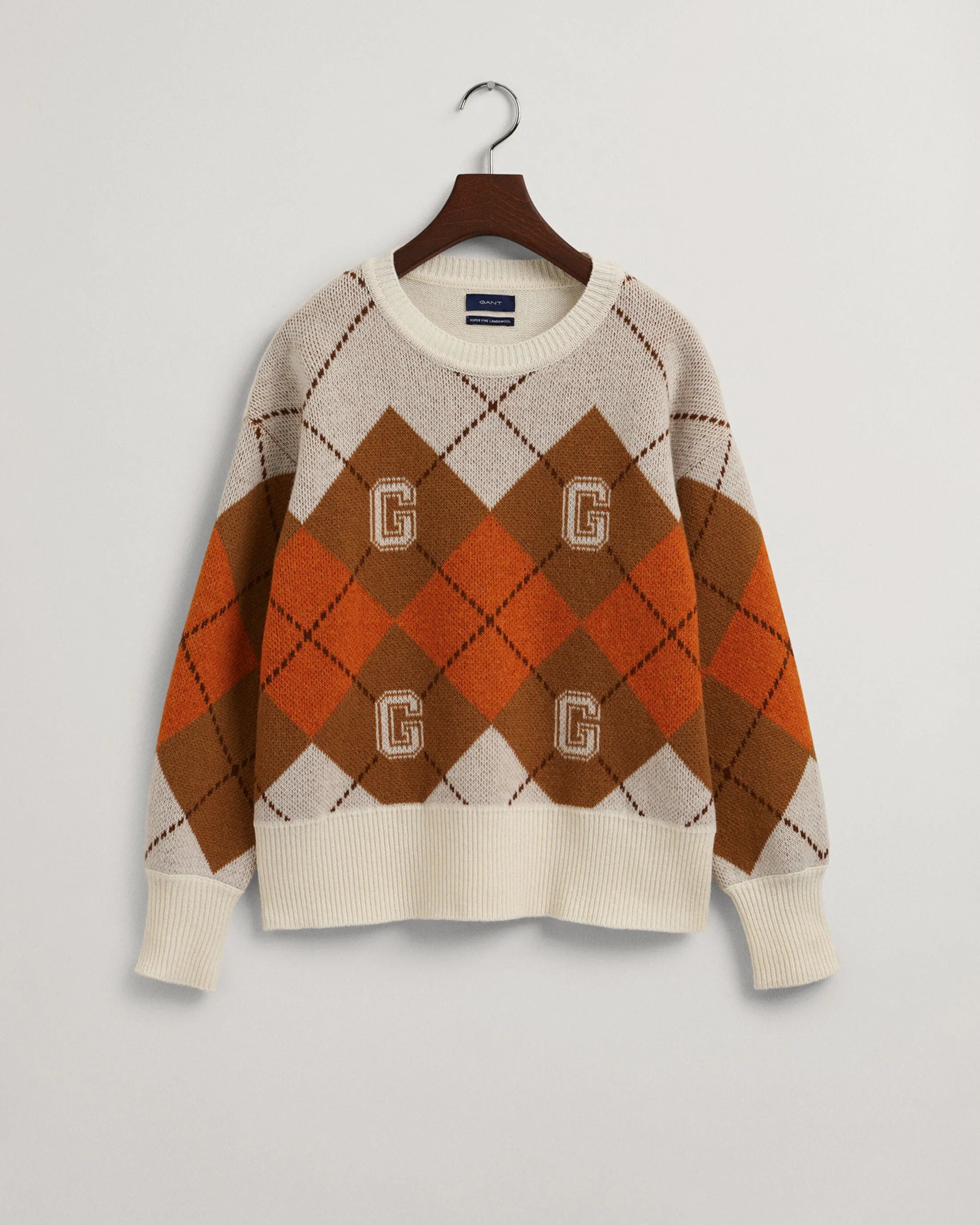 GANT Argyle Crew Neck Sweater