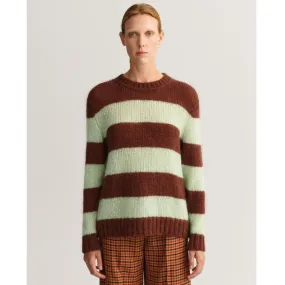 GANT Mohair Striped Crew Neck Sweater 4806137