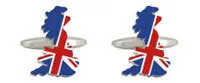 GB MAP UNION JACK CUFFLINKS 901435