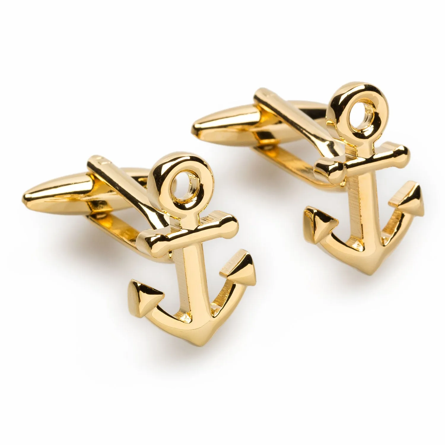 Gold Anchor Cufflinks