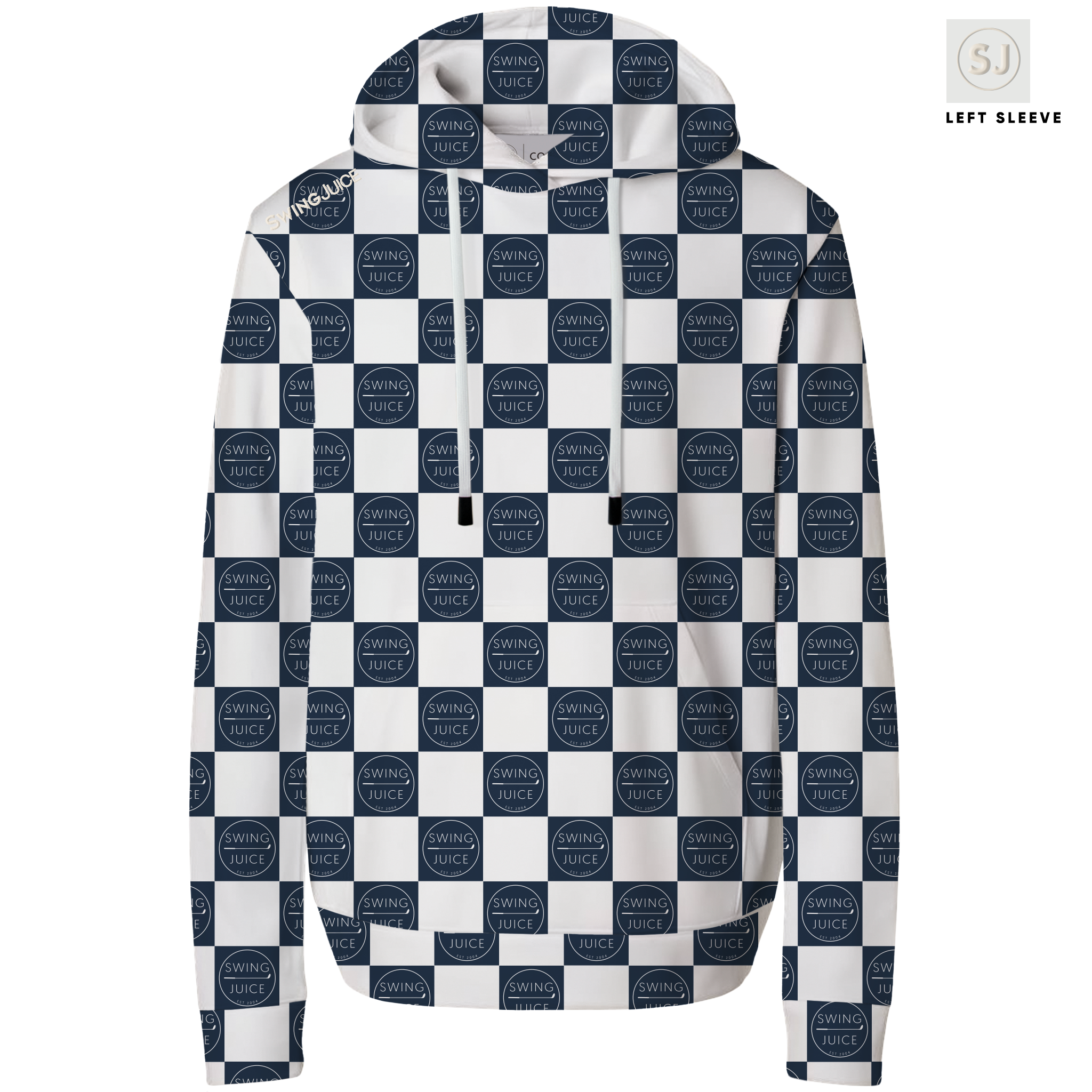 Golf SJ Checkerboard Men's Performance Hoodie