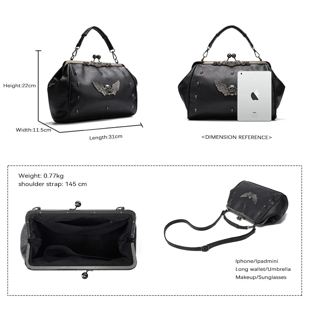 Gothic Luxury Skull Shoulder Bag