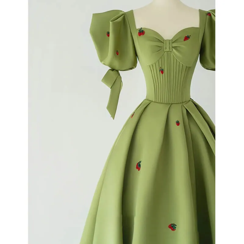 Green evening dress Princess Dress by9091