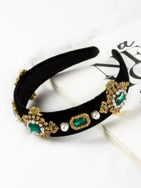 Green Studded Vintage Hairband