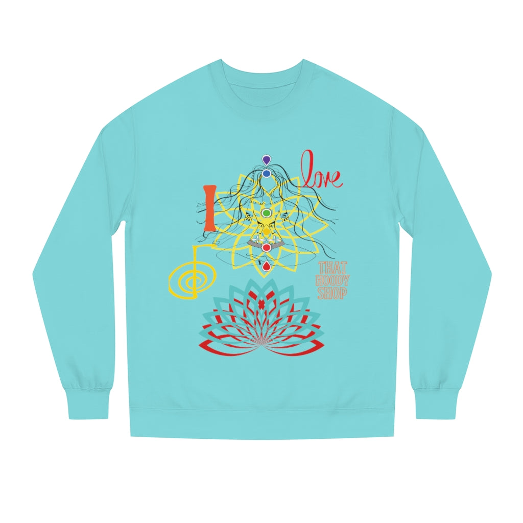 I Love REIKI Unisex Crew Neck Sweatshirt